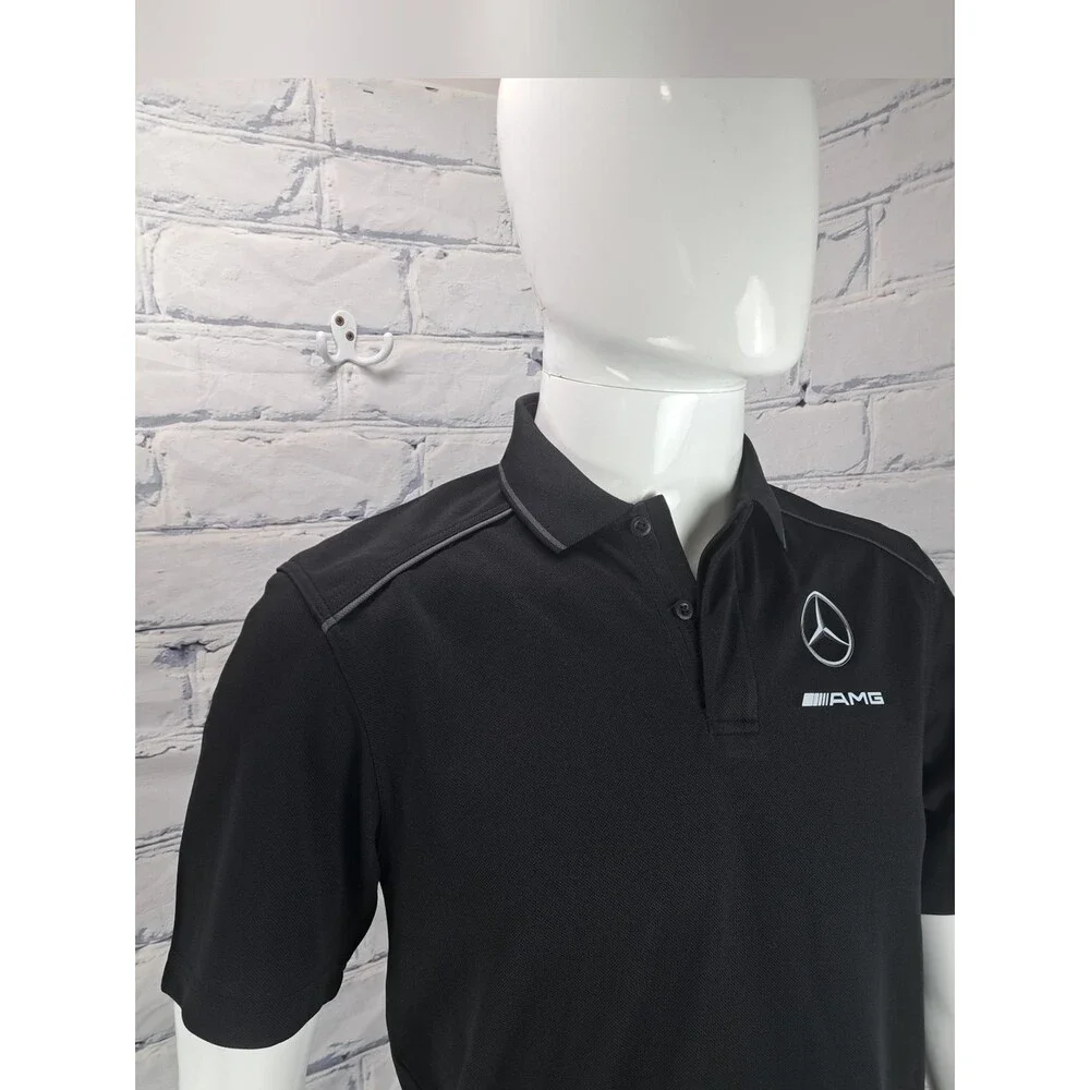 Mercedes Benz Men's Polo Shirt Logo AMG Promotional Hex Dry Stormtech golf Small